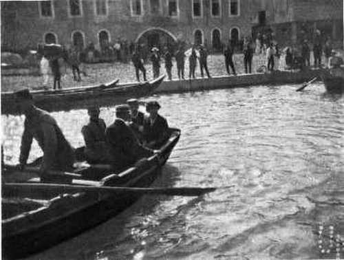 GOVERNOR PETROVITCH AND HIS DAUGHTER IN THEIR STATE BARGE.