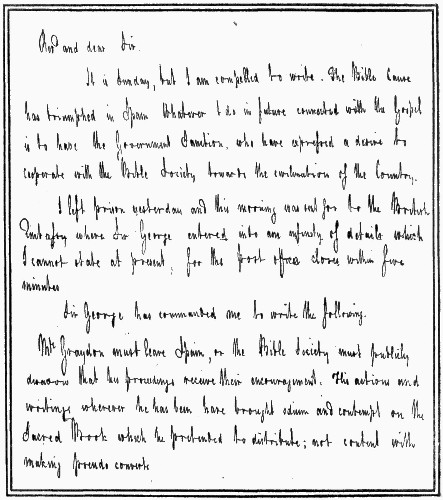 PORTION OF A LETTER FROM GEORGE BORROW TO THE REV. SAMUEL
BRANDRAM.