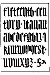 187. ITALIAN INLAID BLACKLETTERS. FROM A RUBBING. F. C. B.