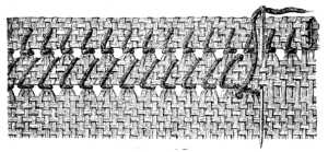 FIG. 65.
DOUBLE-ROWED ORNAMENTAL SEAM.
WRONG SIDE.