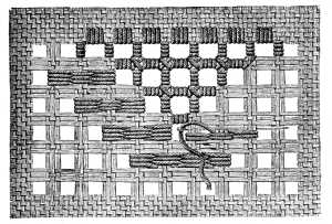 FIG. 106. DRAWING IN THE PATTERN.
(Explanation of fig. 108)