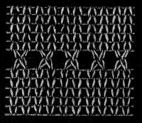 FIG. 355.
SCALLOPED STOCKING EDGE.
EDGE OPEN.