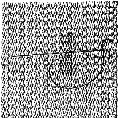 FIG. 367.
STRENGTHENING THE LOOPS.
SECOND WAY.