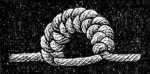 FIG. 491. SINGLE OR HALF KNOTS.
LARGE JOSEPHINE PICOT.