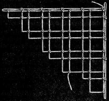 FIG. 620. NETTING COMPOSED OF PLAIN, DOUBLE
AND OBLONG LOOPS.
