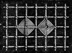 FIG. 655.
RIBBED SQUARES OR LOZENGES.