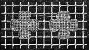 FIG. 660.
LINEN STITCH SET WITH CORD STITCH.