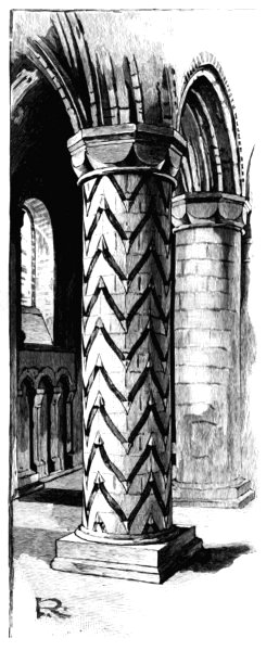 PILLAR IN NAVE, DUNFERMLINE ABBEY