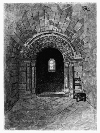 INTERIOR OF QUEEN MARGARET'S CHAPEL, EDINBURGH CASTLE