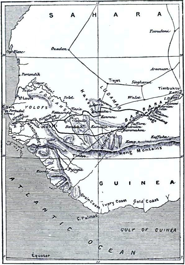 Map of Western Africa