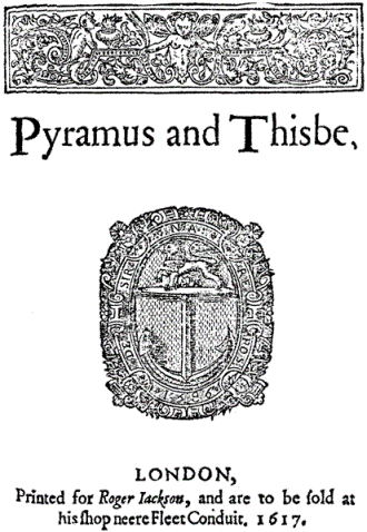 Pyramus and Thisbe