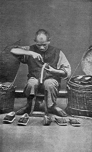 Reproduced by permission of The Philadelphia Museums.
AN ITINERANT COBBLER. CANTON, CHINA.