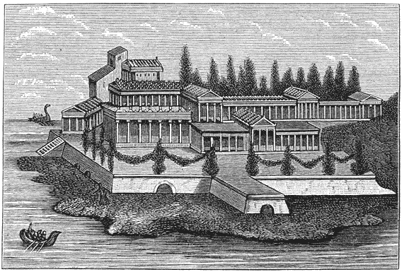 Rom. villa (muurschildering te Pompeii).