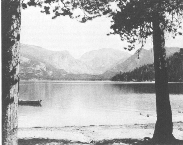 Grand Lake On The Western Edge Of The Park