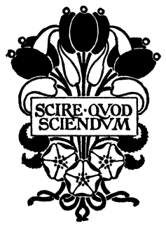 SCIRE QVOD SCIENDVM