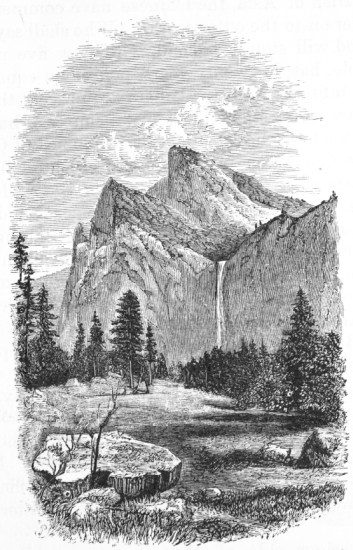 THE BRIDAL VEIL FALL, YOSEMITE VALLEY.—P. 228