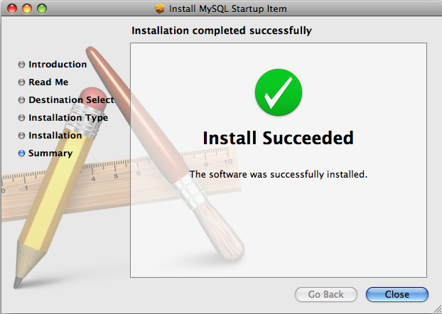 how to install mysql on mac os x