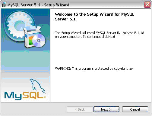 MySQL 5.1 Setup Wizard
