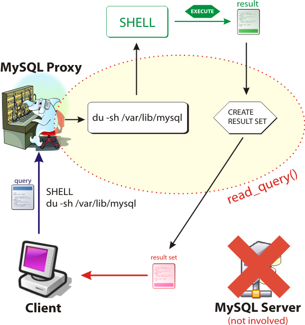 Running shell commands through the Proxy